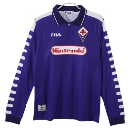 AC Florenz Heimtrikot Retro 1998-1999 L/S Günstige Fußballtrikots