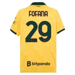 AC Mailand Fofana 29 Ausweichtrikot 2025-2026 Günstige Fußballtrikots