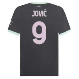 AC Mailand Jović 9 Ausweichtrikot 2024-2025 Günstige Fußballtrikots