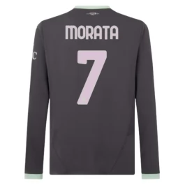 AC Mailand Morata 7 Ausweichtrikot 2024-2025 L/S Günstige Fußballtrikots