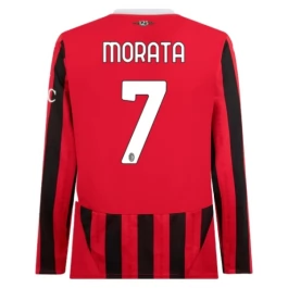 AC Mailand Morata 7 Heimtrikot 2024-2025 L/S Günstige Fußballtrikots