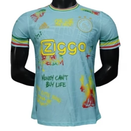 Ajax Amsterdam Heimtrikot Special Edition Bob Marley Blue 2025-2026 Günstige Fußballtrikots