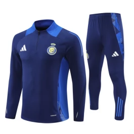 Al Nassr FC Trainingsanzüge Kinder 2024-25 - 1-4 Zip Blau