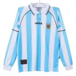 Argentinien Heimtrikot Retro 1996-1997 L/S Günstige Fußballtrikots