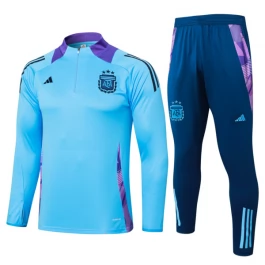 Argentinien Trainingsanzüge Kinder 2024-25 - 1-4 Zip Blau