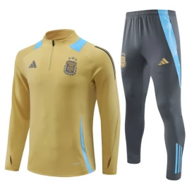Argentinien Trainingsanzüge Kinder 2024-25 - 1-4 Zip Gold