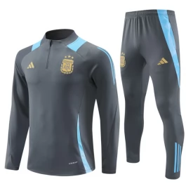 Argentinien Trainingsanzüge Kinder 2024-25 - 1-4 Zip Grau