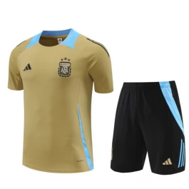 Argentinien Trainingsshirt Anzüge Kinder 2024-25 - Shorts Gold