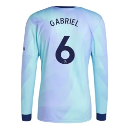 Arsenal Gabriel 6 Ausweichtrikot 2024-2025 L/S Günstige Fußballtrikots