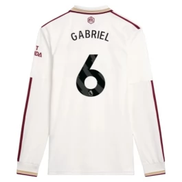 Arsenal Gabriel 6 Ausweichtrikot 2025-2026 L/S Günstige Fußballtrikots