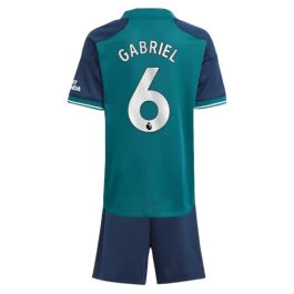 Arsenal Gabriel 6 Ausweichtrikot Kinder 2023-2024 Günstige Fußballtrikots