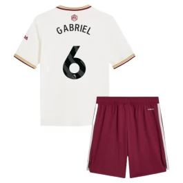 Arsenal Gabriel 6 Ausweichtrikot Kinder 2025-2026 Günstige Fußballtrikots