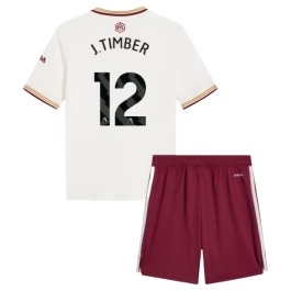 Arsenal J.Timber 12 Ausweichtrikot Kinder 2025-2026 Günstige Fußballtrikots