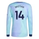 Arsenal Nketiah 14 Ausweichtrikot 2024-2025 L/S Günstige Fußballtrikots