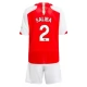 Arsenal Saliba 2 Heimtrikot Kinder 2023-2024 Günstige Fußballtrikots