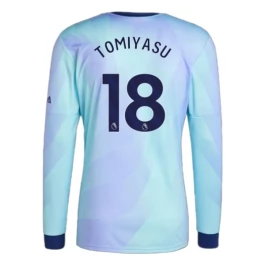 Arsenal Tomiyasu 18 Ausweichtrikot 2024-2025 L/S Günstige Fußballtrikots