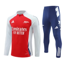 Arsenal Trainingsanzüge Kinder 2024-25 - 1-4 Zip Rot