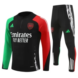 Arsenal Trainingsanzüge Kinder 2024-25 - 1-4 Zip Schwarz