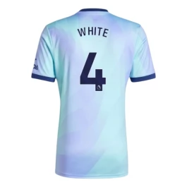 Arsenal White 4 Ausweichtrikot 2024-2025 Günstige Fußballtrikots