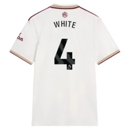 Arsenal White 4 Ausweichtrikot 2025-2026 Günstige Fußballtrikots