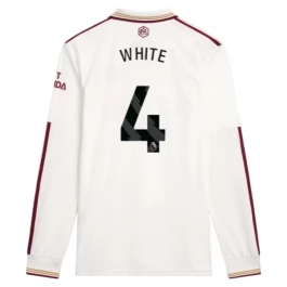 Arsenal White 4 Ausweichtrikot 2025-2026 L/S Günstige Fußballtrikots