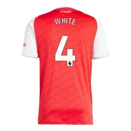 Arsenal White 4 Heimtrikot 2025-2026 Günstige Fußballtrikots