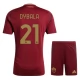 AS Roma Dybala 21 Heimtrikot Kinder 2024-2025 Günstige Fußballtrikots