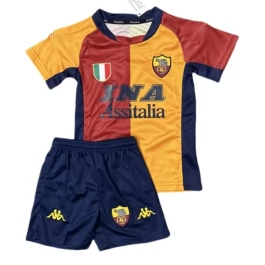 AS Roma Heimtrikot Kinder Retro 2001-2002 Günstige Fußballtrikots
