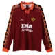 AS Roma Heimtrikot Retro 1998-1999 L/S Günstige Fußballtrikots
