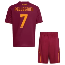 AS Roma Pellegrini 7 Heimtrikot Kinder 2025-2026 Günstige Fußballtrikots