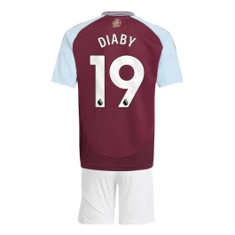 Aston Villa Diaby 19 Heimtrikot Kinder 2024-2025 Günstige Fußballtrikots