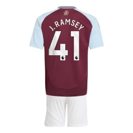 Aston Villa J.Ramsey 41 Heimtrikot Kinder 2024-2025 Günstige Fußballtrikots