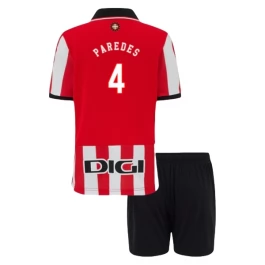Athletic Bilbao Paredes 4 Heimtrikot Kinder 2025-2026 Günstige Fußballtrikots