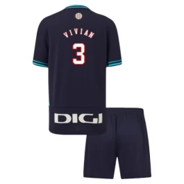 Athletic Bilbao Vivian 3 Auswärtstrikot Kinder 2025-2026 Günstige Fußballtrikots