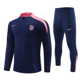 Atlético Madrid Trainingsanzüge Kinder 2024-25 - 1-4 Zip Marineblau Atlético Madrid Trainingsanzüge Kinder 2024-25 - 1-4 Zip Marineblau