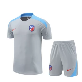 Atlético Madrid Trainingsshirt Anzüge Kinder 2024-25 - Shorts Grau Atlético Madrid Trainingsshirt Anzüge Kinder 2024-25 - Shorts Grau