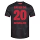 Bayer 04 Leverkusen Grimaldo 20 Heimtrikot 2025-2026 Günstige Fußballtrikots