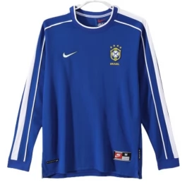 Brasilien Auswärtstrikot Retro 1998 L/S Günstige Fußballtrikots