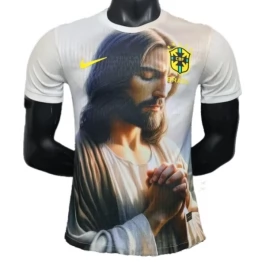 Brasilien Heimtrikot Jesus In White 2025-2026 Günstige Fußballtrikots