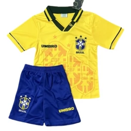 Brasilien Heimtrikot Kinder Retro 1994 Günstige Fußballtrikots