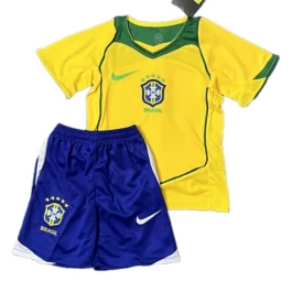 Brasilien Heimtrikot Kinder Retro 2004 Günstige Fußballtrikots