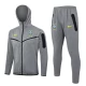 Brasilien Trainingsjackenanzüge 2024-25 - Hoodie Grau