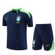 Brasilien Trainingsshirt Anzüge 2024-25 - Marineblau