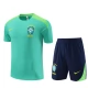 Brasilien Trainingsshirt Anzüge Kinder 2024-25 - Shorts Grün