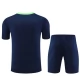 Brasilien Trainingsshirt Anzüge Kinder 2024-25 - Shorts Marineblau