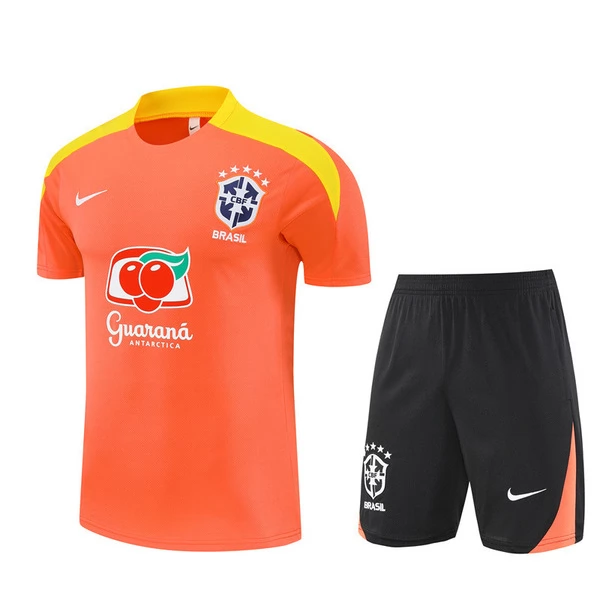 Brasilien Trainingsshirtanzug 2025-26 - Shorts Orange Brasilien Trainingsshirtanzug 2025-26 - Shorts Orange