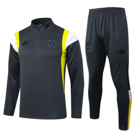 BVB Borussia Dortmund Trainingsanzüge 2023-24 - 1-4 Zip Dark Grau