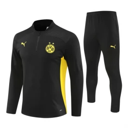 BVB Borussia Dortmund Trainingsanzüge Kinder 2024-25 - 1-4 Zip Schwarz