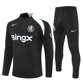 Chelsea Trainingsanzug Kinder 2025-26 - 1-4 Zip Schwarz