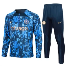 Chelsea Trainingsanzüge 2023-24 - 1-4 Zip Blau Camouflage Chelsea Trainingsanzüge 2023-24 - 1-4 Zip Blau Camouflage